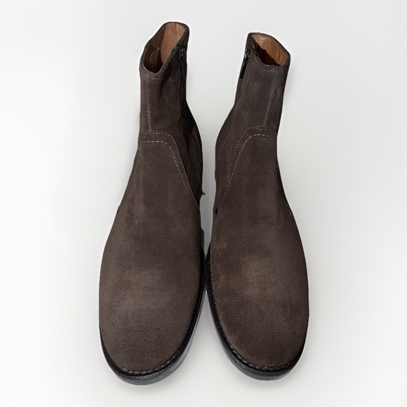 Johnston & Murphy J&M 1850 Brown Suede Zip Boots Men's Size 11 M Style #59-11942 - Picture 2 of 9